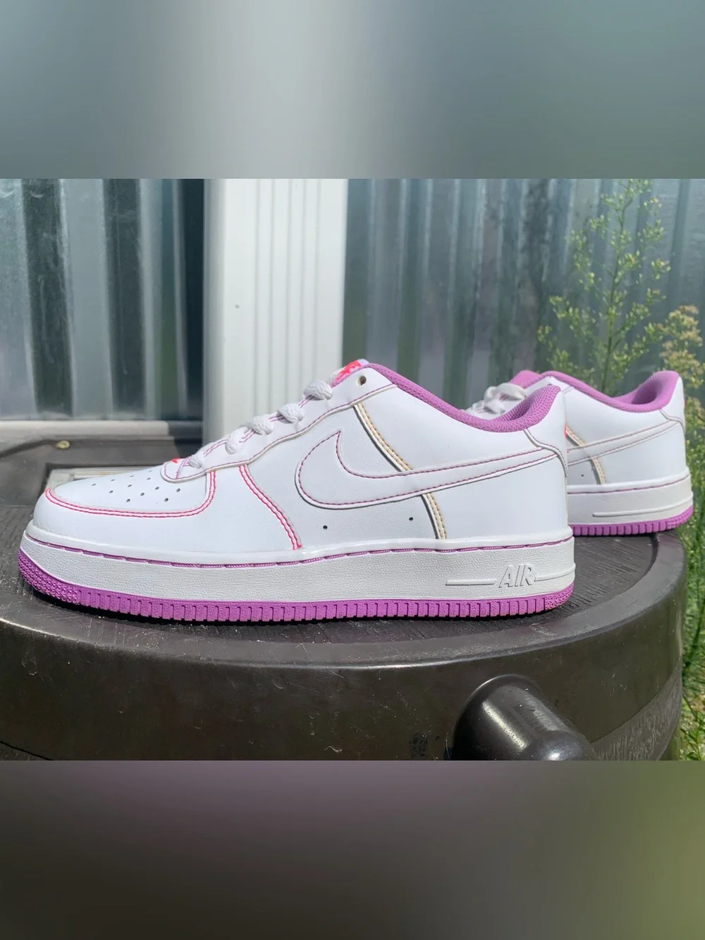 Nike Air Force 1 Low GS ‘Contrast Stitch-Fuchsia Glow’  Nike CW1575-110
